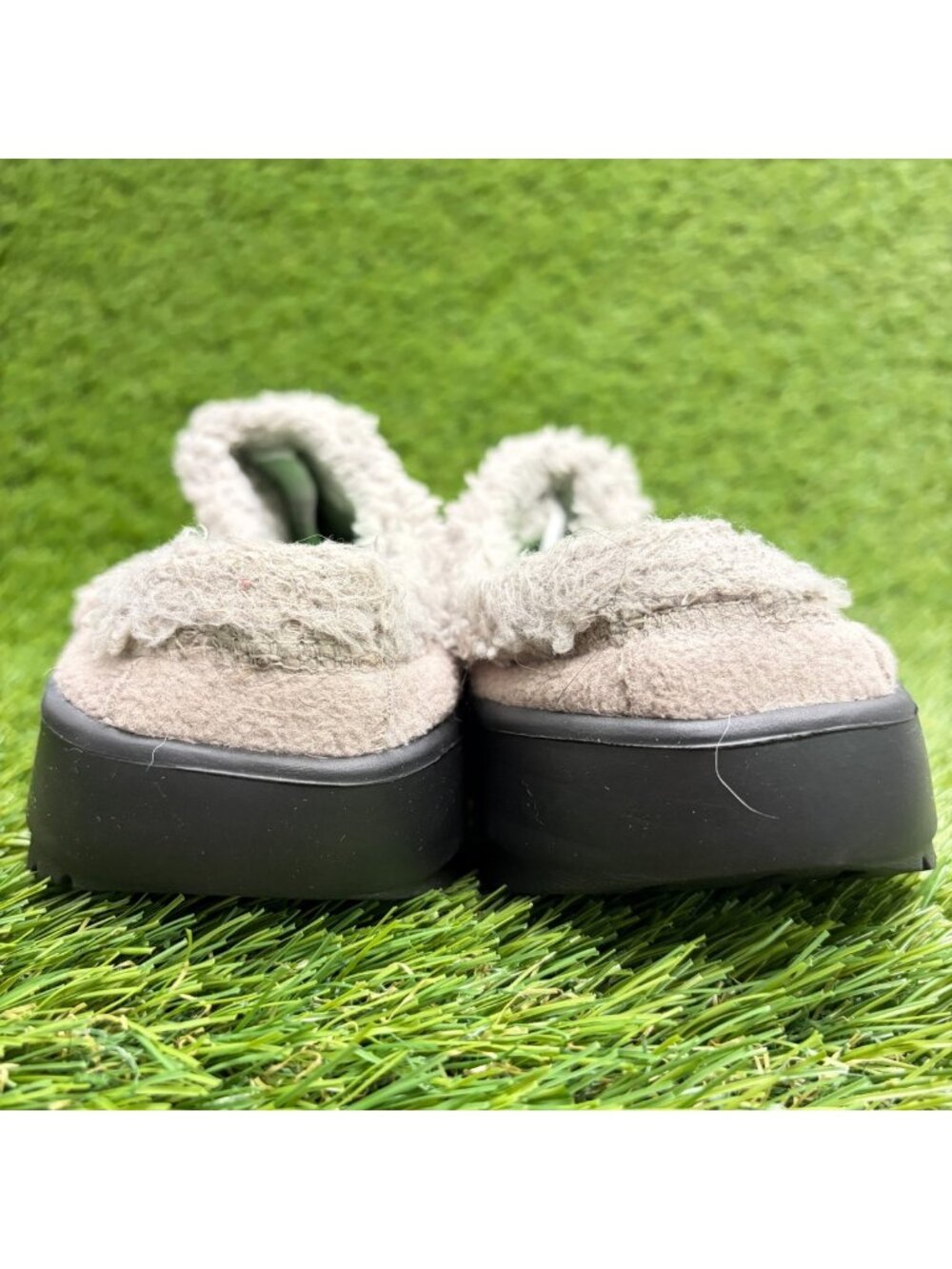 OOFOS OOcoozie Womens Size 7.5 Beige Black Casual Slip On Recovery Mules Shoes - Picture 6 of 10
